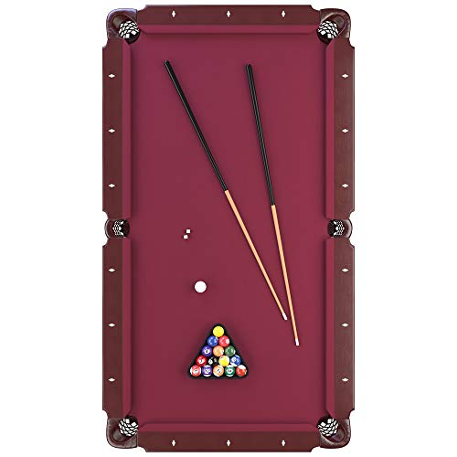 Fat Cat by GLD PRODUCTS Reno 7.5' Pool Table with Dark Cherry Finish, Red Cloth