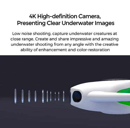 Camoro BW Space Pro Max Underwater Drone with Gripper Claw & 4K Camera Orange-100M