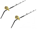 EAT MY TACKLE 130W 2-Speed Reel on Bent Butt Tournament Rod 2-Pack