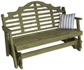 Furniture Barn USA Cedar 5' Marlboro Glider Linden Leaf Stain