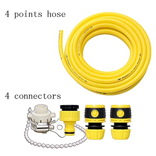 C/H 100M Reinforced PVC Garden Hose Yellow Green