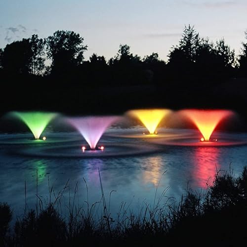 Kasco Marine Aerating Fountain 3/4HP with Color-Changing LED Lights White
