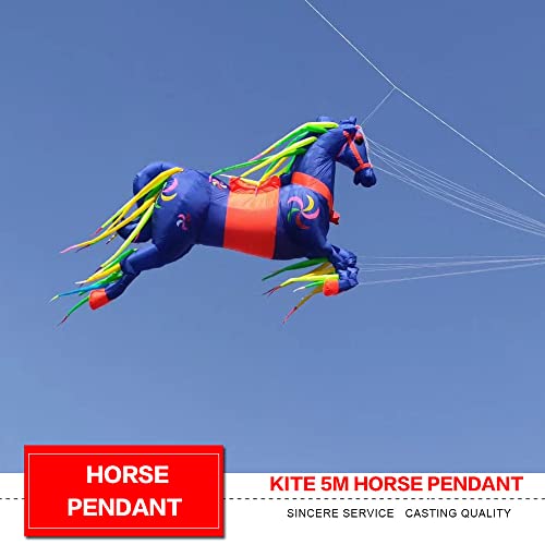 Ruiyang Giant Horse Kite Pendant Adult Soft Inflatable Nylon Blue