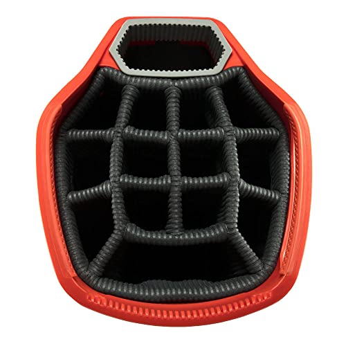 Sun Mountain Mens 2022 C130 Golf Cart Bag Carbon-Inferno Orange
