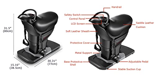 INTSUPERMAI Horse Riding Abdominal Exercise Machine Black