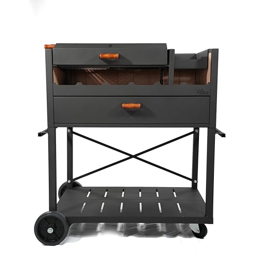 Ñuke Delta Gaucho Firebox Grill Authentic Argentine Outdoor Cooking Charcoal Black
