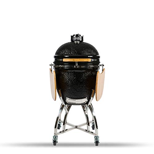 COYOTE OUTDOOR LIVING Coyote Asado Freestanding Ceramic Cooker Smoker and Grill Black
