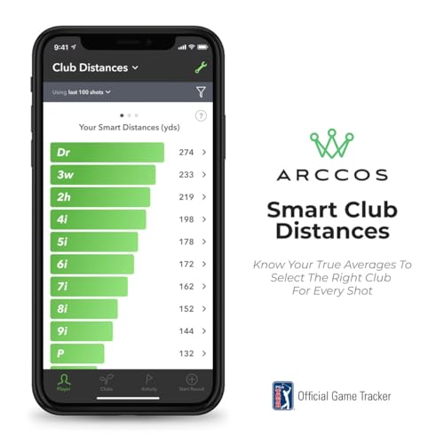 PlayBetter Arccos Smart Sensors (Gen3+) & Arccos Link Pro Gift Box Bundle - Set of 14 Golf Shot Tracker System, A.I. GPS Rangefinder - Includes PlayBetter Portable Charger, Wall Adapter & Hard Case, Gift Box with Arccos Link Pro