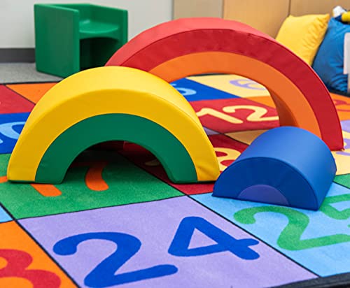 Children's Factory Rainbow Arch Climber Soft Playset Rainbow