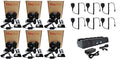 SR-Moto BPR40 VHF 150-174MHz 16 Channel 5 Watt Portable Radio with Speaker Microphone and Multi Unit Charger 6 Pack