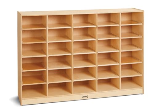Jonti-Craft 30 Mobile Storage with Colored Tubs White
