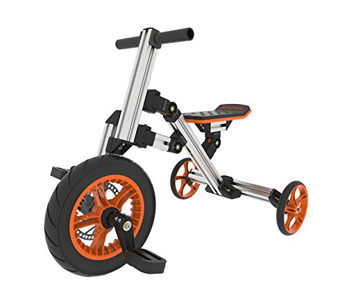 KZPFER 20-in-1 Kids Go Kart & Scooter Kit with Snow Upgrade Package Orange