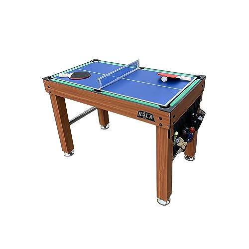 KICK Defender 48" 10-in-1 Multi-Game Table (Brown) by KICK