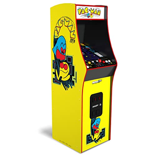 ARCADE1UP PAC-Man Deluxe Arcade Machine 5ft 14 Classic Games Yellow