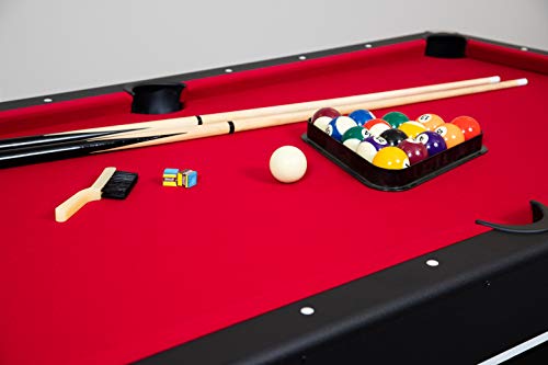 Hathaway Spartan 6-ft Pool Table with Table Tennis Top Black