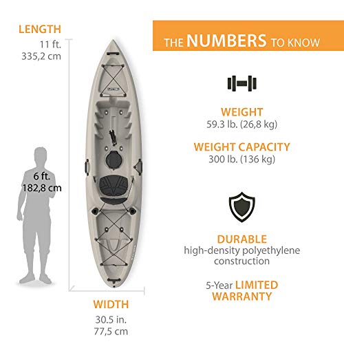 Emotion Kayaks Stealth Angler Fishing Kayak Sandstone