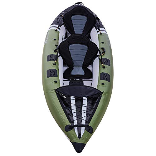 Elkton Outdoors Steelhead Inflatable Fishing Kayak Tandem