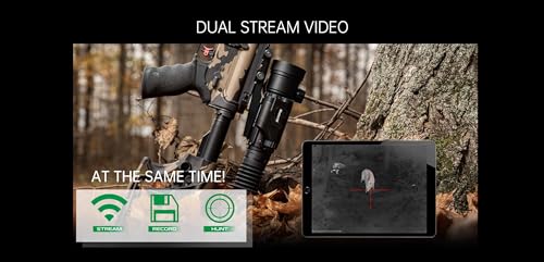 Predator Thermal Optics Mission 50-640 LRF Thermal Riflescope Black