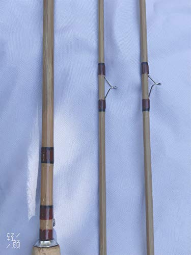 Zhu Tonkin Bamboo Fly Rod 7'6" #4 2 Piece with 2 Tips Yellow