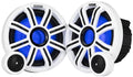 KICKER 51MSS84 MSS 8-Inch Premium Marine 4-Ohm LED Component System Pair