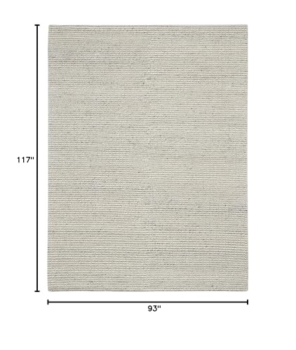 Calvin Klein Textured Dots Area Rug Silver 8' x 10'