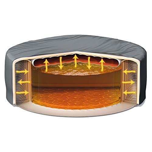 Intex PureSpa Plus Portable Inflatable Hot Tub with Non-Slip Seat Gray