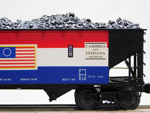 M.T.H. Electric Trains Lionel Cambria & Indiana Die-Cast Twin Hopper 2 Pack Multicolor