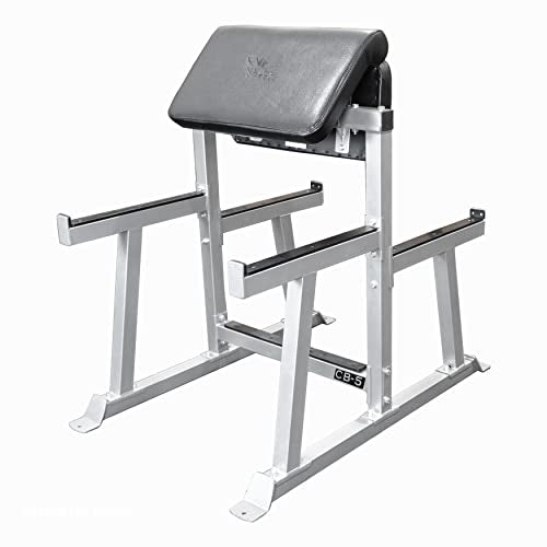 Valor Fitness Standing Preacher Curl Bench Station for Bicep Arm Curling - CB-5 Standing Preacher Curl Station