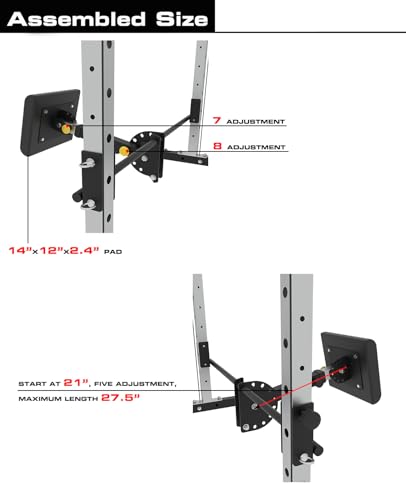 EonfitOmni Power Rack Smith Machine with Cable Crossover Red (with Pad Support)
