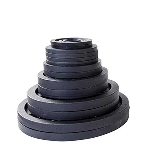 Body-Solid (OSB455) Olympic Weight Plate Set with Bar Black