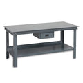 Durham Steel Super Heavy Duty Work Bench with Drawer 36"x48" Gray