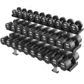 Life Fitness Hammer Strength 12 Sided Urethane Dumbbell 110Lb Black