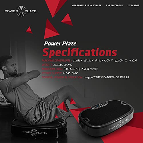 Power Plate Personal Vibrating Exercise Tool Black