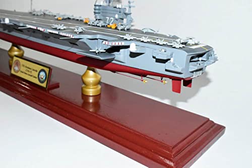 Squadron Nostalgia LLC USS Abraham Lincoln CVN-72 Nimitz Class Carrier Scale Model Mahogany 24 Inch Multicolor
