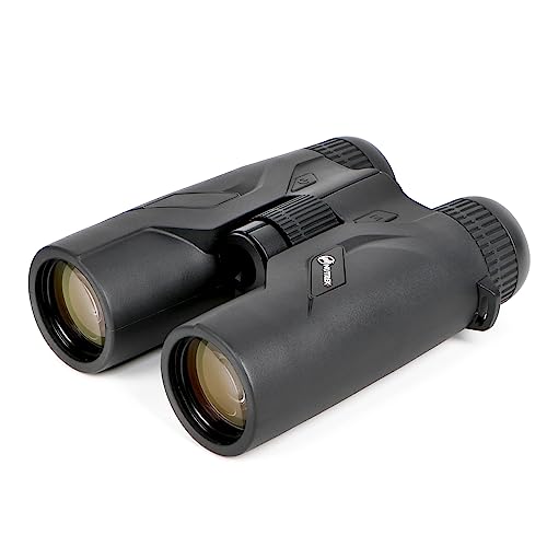 NUTREK 08x42mm Rangefinder Binoculars for Hunting, Shooting, and Golf Black
