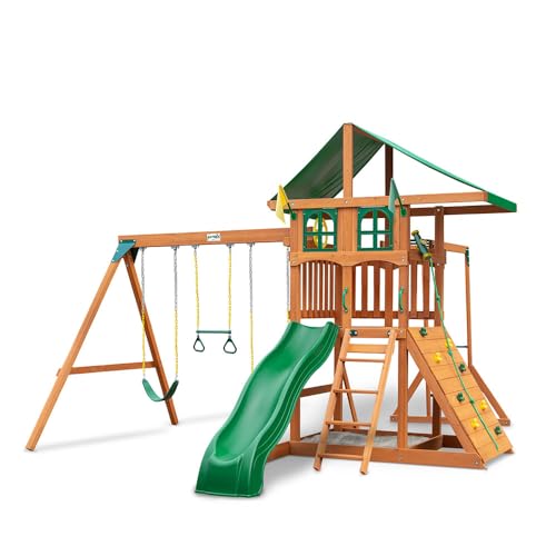 Gorilla Playsets Avalon Treehouse Wooden Swing Set Cedar