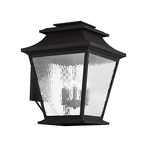 Livex Hathaway 5-Light Outdoor Wall Lantern Black