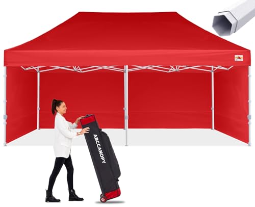 ABCCANOPY Premium Commercial Instant Canopy Tent 10x20 Red