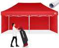 ABCCANOPY Premium Commercial Instant Canopy Tent 10x20 Red