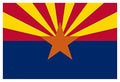 American Flag & Pole Co. 15'X25' Nylon Arizona State Flag Red, Blue, Gold, Cooper