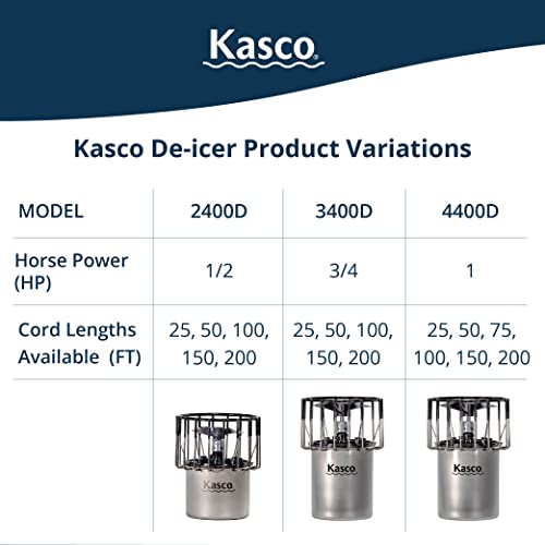 Kasco 1 HP Lake & Pond De-icer 120V Silver