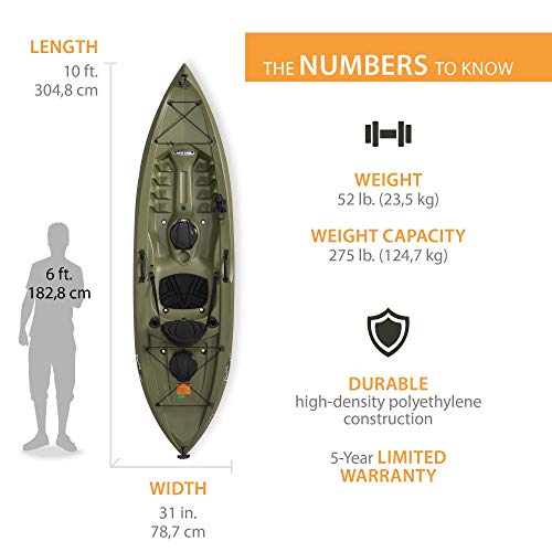 Lifetime Tamarack Angler Sit-On-Top Kayak Olive