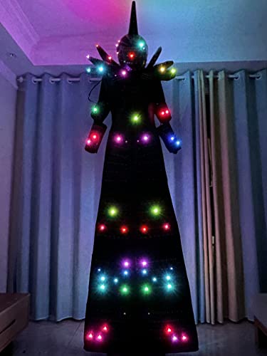 Earthradius LED Robot Costume Suit Jacket Black (M)