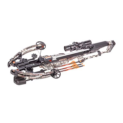 RAVIN R10 400 FPS Crossbow Predator Camo Bundle with Steel Broadheads & Shoulder Sling