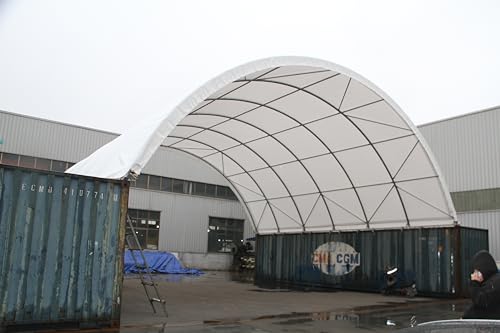 Kaimei 20'x40' Heavy Duty Shipping Container Canopy Shelter White