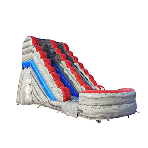 JumpOrange Commercial Inflatable Water Slide with Splash Pool Titanium