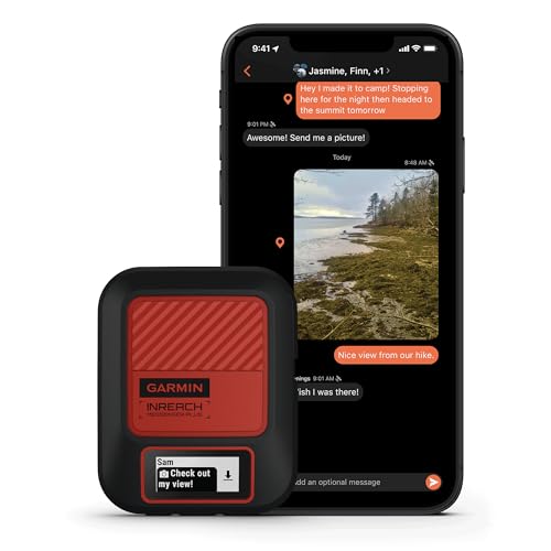 Garmin inReach Messenger Plus Handheld Satellite Communicator Bundle with P-Bank & Accessories