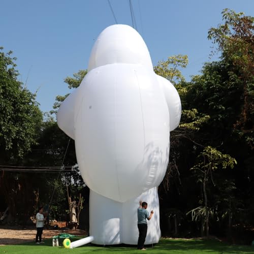 YBZCHLM Christmas Giant Inflatable Abominable Bumble Snowman with LED Lights Outdoor Decoration with Blower 30ft