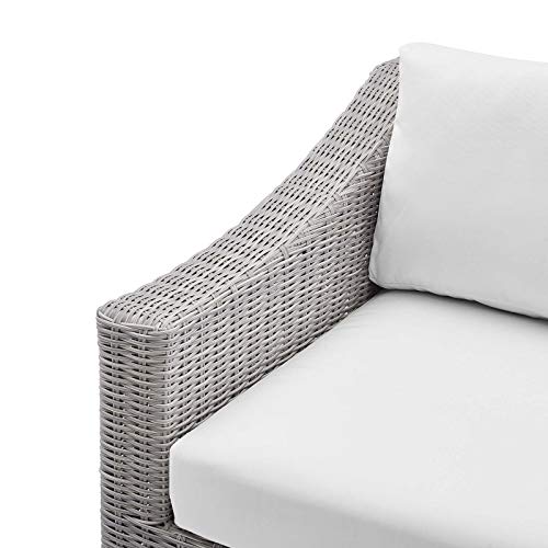 America Luxury - Outdoor Modern Rattan Lounge Chair White