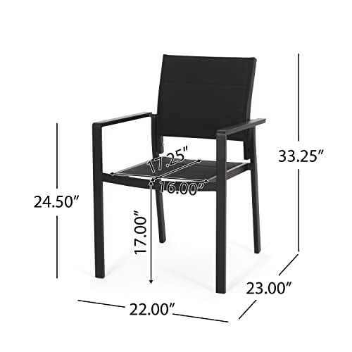 Christopher Knight Home Templin Dining Set Black